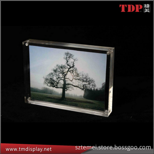 customize crystal magnetic acrylic picture photo frame